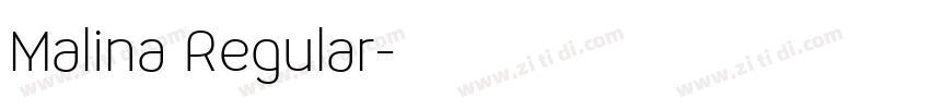 Malina Regular字体转换